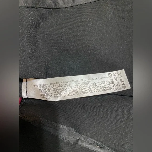 Zara Satin Black Button Down Shirt Womens Size L - Picture 10 of 10